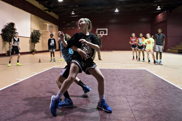 El equipo de Central Illinois Xpress entrenando