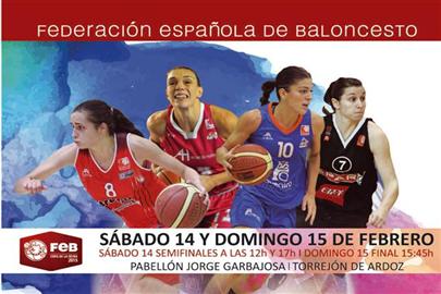 cartel de la copa de la reina 2015. Pabellón Jorge Garbajosa. Torrejón de Ardoz. Madrid