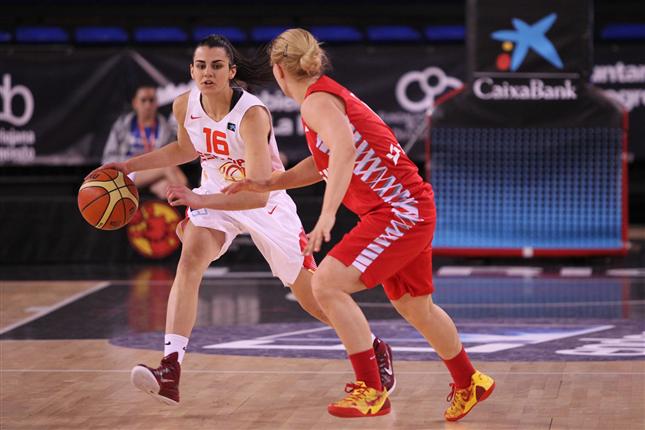 Leticia Romero. España contra Polonia. Torneo de Selecciones Absolutas de Logroño