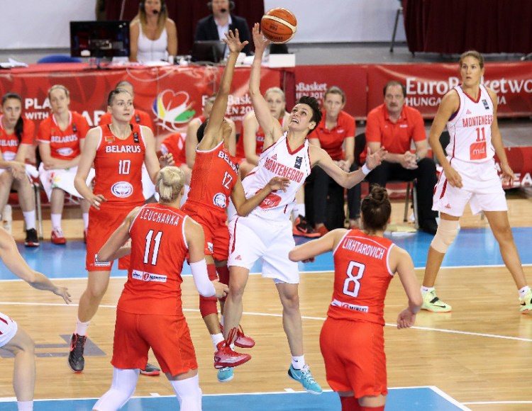 Montenegro contra Bielorrusia. Eurobasket de Hungría y Rumanía. 