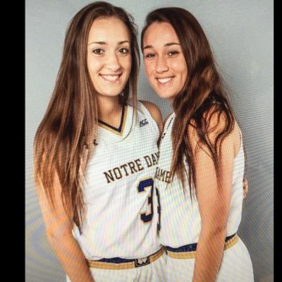 Michaela y Marina Mabrey, jugadoras de Notre Dame