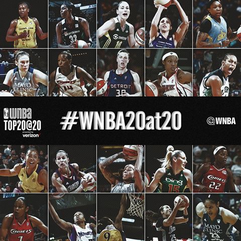 las 20 mejores jugadoras de la WNBA durante los últimos 20 años