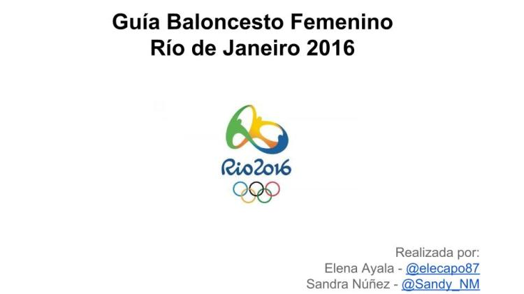 Guía Baloncesto Femenino - Río de Janeiro 2016
