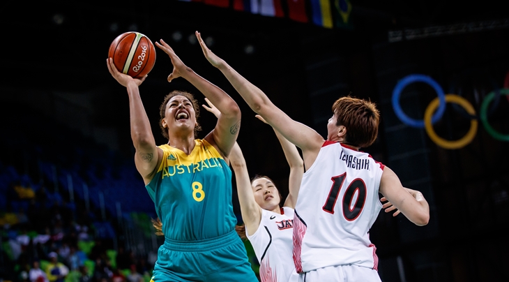 Liz Cambage tercera máxima anotadora en un partido en unos Juegos Olímpicos. liz-cambage-australia