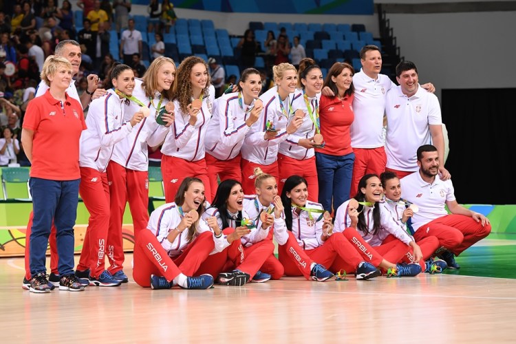 Serbia con la medalla de bronce en Río 2016 Serbia con la medalla de bronce en Río 2016