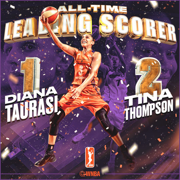 Diana Taurasi, máxima anotadora de la WNBA