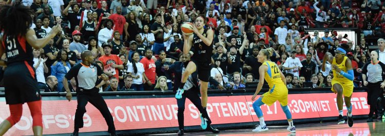 WNBA Plaoyffs: Dearica Hamby da la victoria a Las Vegas Aces con un triple desde mediocampo