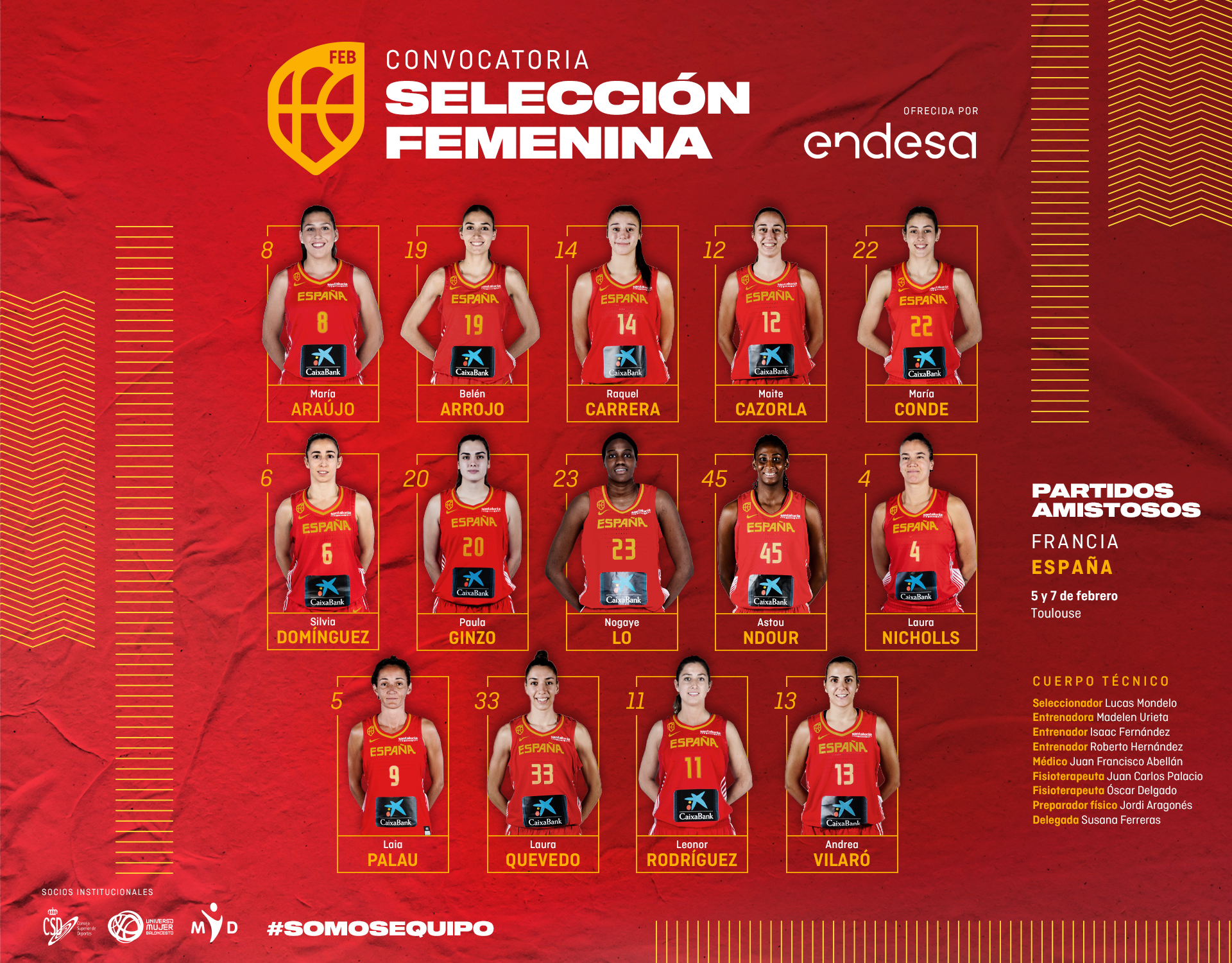 Convocatoria de España para las ventanas de febrero