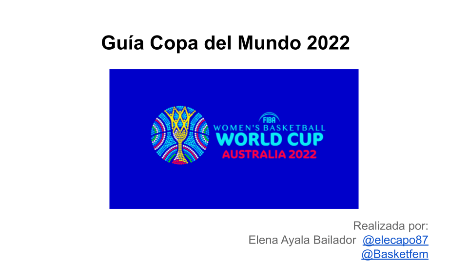 Guía Copa del Mundo de Australia 2022