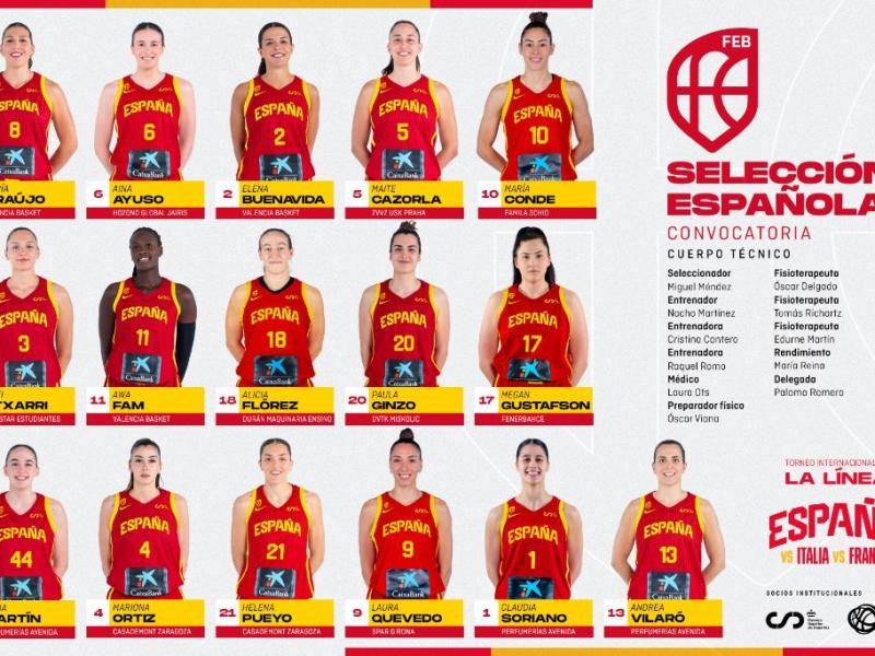 Torneo Internacional de La Línea: Convocatoria de&nbsp;España