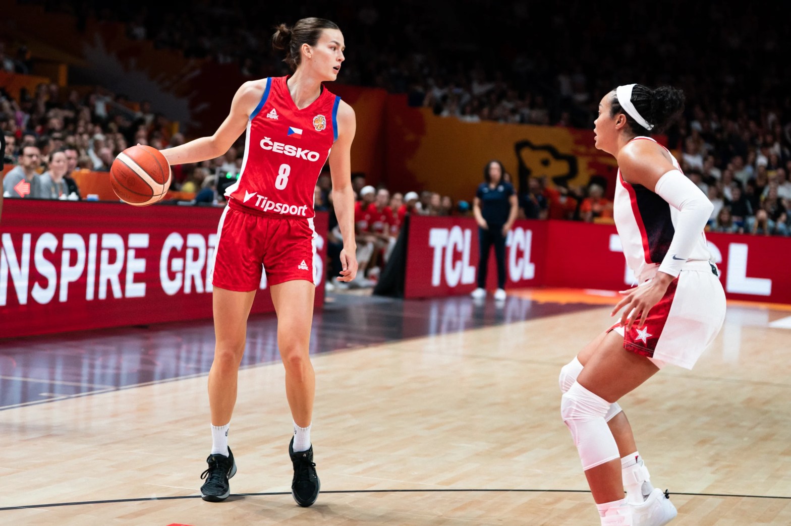 Veronika Vorackova en un partido con Chequia en la Copa del Mundo de Alemania 2026